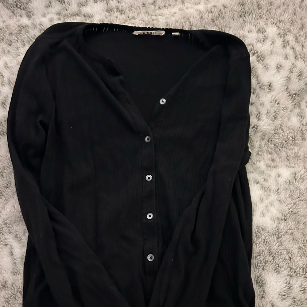 Doen ribbed button down